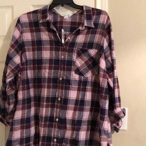Old navy 3xl women’s classic flannel shirt